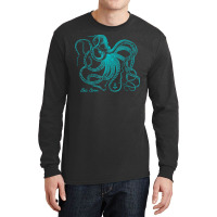 Octopus Cool Vintage Marine Biologist Ocean Sea Life 4 Long Sleeve Shirts | Artistshot