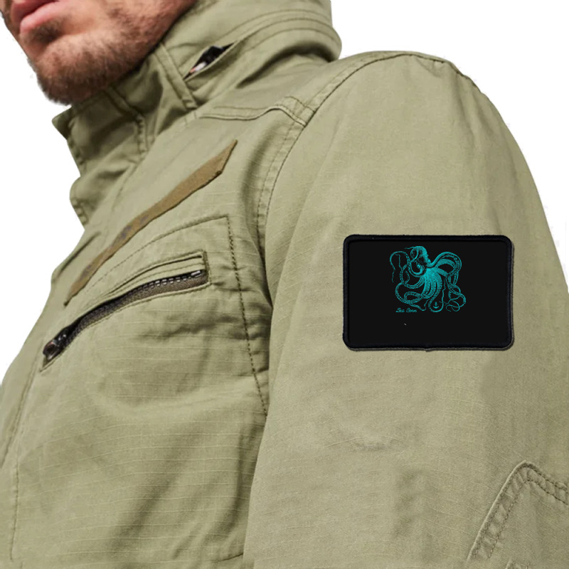 Octopus Cool Vintage Marine Biologist Ocean Sea Life 4 Rectangle Patch | Artistshot