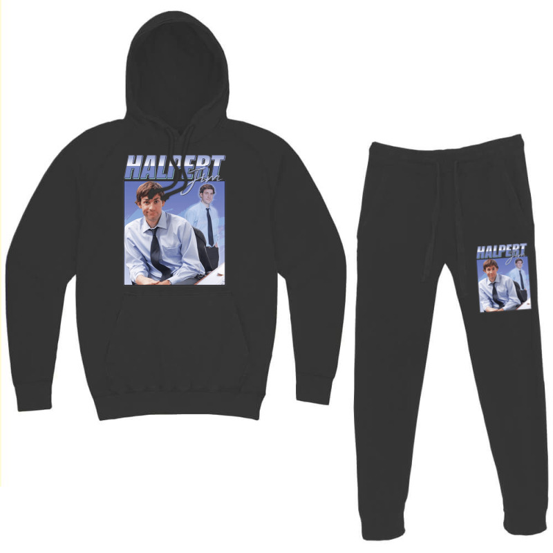 Jim Halpert Homage, Jim Halpert Homage Art, Jim Halpert Homage Vintage Hoodie & Jogger Set | Artistshot