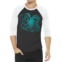 Octopus Cool Vintage Marine Biologist Ocean Sea Life 2 3/4 Sleeve Shirt | Artistshot