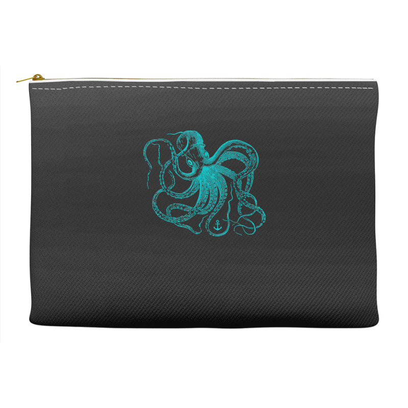 Octopus Cool Vintage Marine Biologist Ocean Sea Life 2 Accessory Pouches | Artistshot