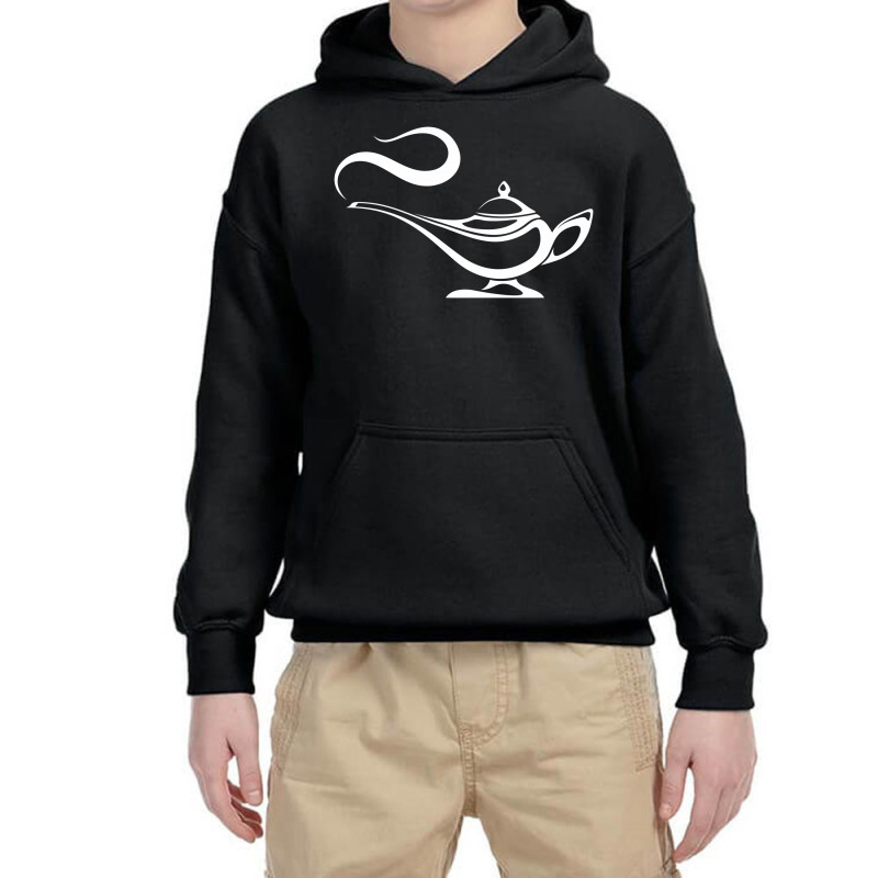 Arabic Genie White Lamp Youth Hoodie by Trending Design | Artistshot