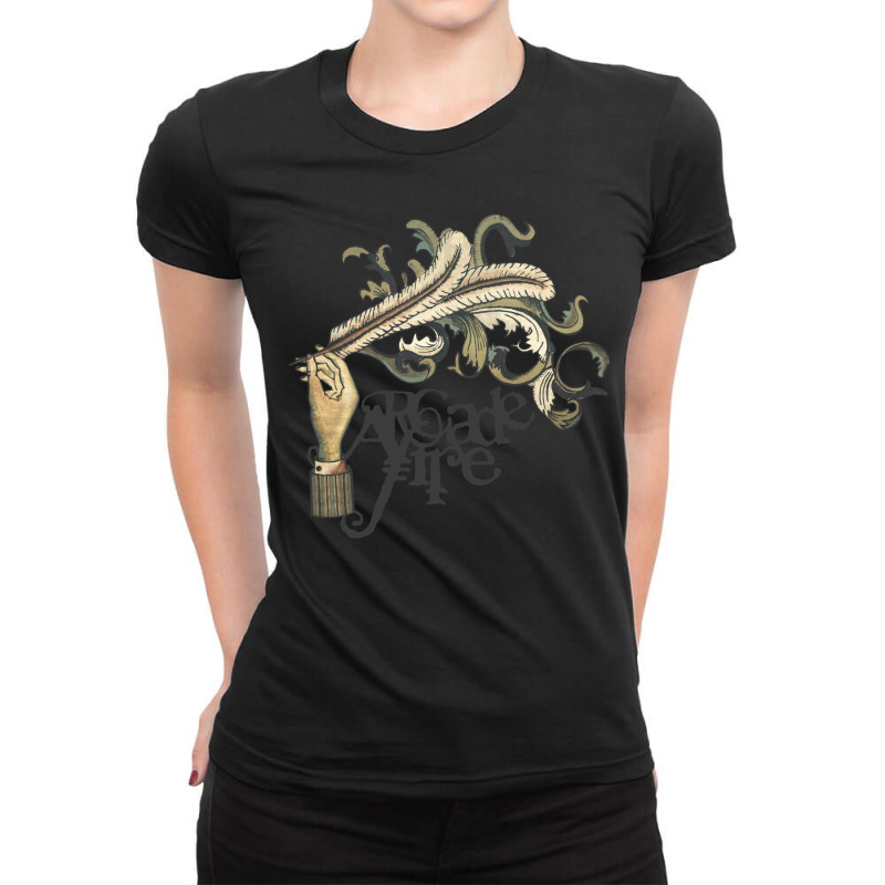 Arcade Fire Funeral Ladies Fitted T-Shirt by cm-arts | Artistshot