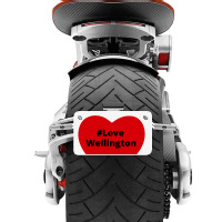 Love Wellington, Hashtag Heart, Love Wellington 2 Motorcycle License Plate | Artistshot