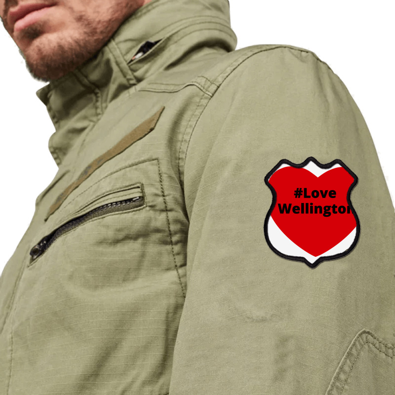 Love Wellington, Hashtag Heart, Love Wellington 2 Shield Patch | Artistshot