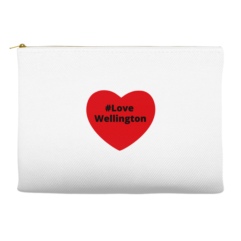 Love Wellington, Hashtag Heart, Love Wellington 2 Accessory Pouches | Artistshot