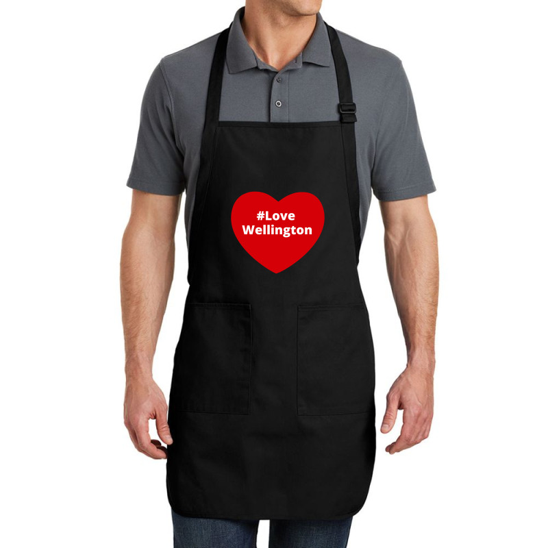 Love Wellington, Hashtag Heart, Love Wellington Full-length Apron | Artistshot