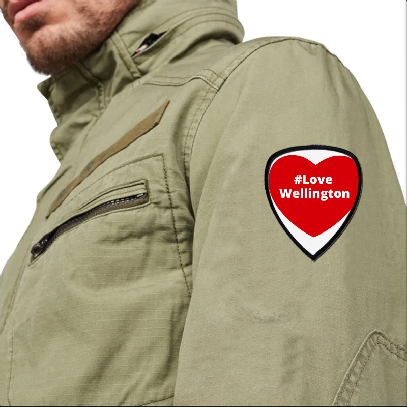 Love Wellington, Hashtag Heart, Love Wellington Shield S Patch | Artistshot