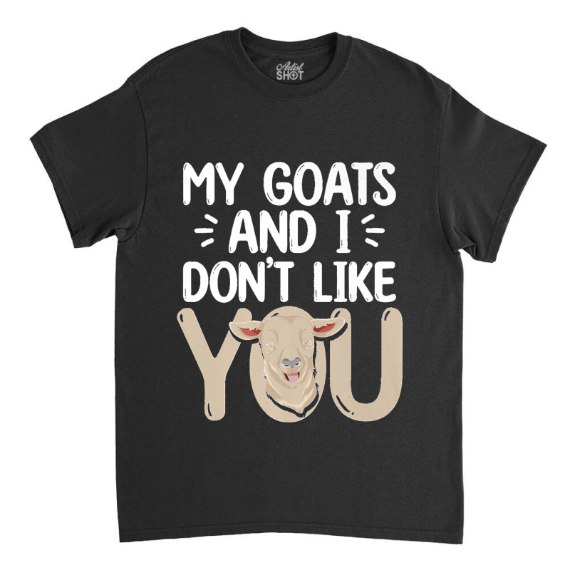 Farm Animal Lover Farmer Farming Funny Goat Premium Classic T-shirt by cm-arts | Artistshot