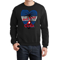 Kuba Eine Liebe Beunruhigte Kubanische Flagge Kubastolz Ich Liebe Kuba Crewneck Sweatshirt | Artistshot