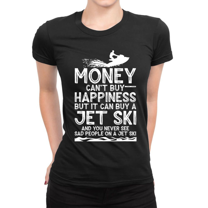 Funny Jet Ski Gift For Water Sport Lover Ski Rider Men Women Ladies Fitted T-Shirt by cm-arts | Artistshot