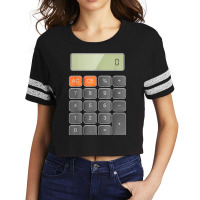 Cool Funny Calculator Party And Halloween Costume Scorecard Crop Tee | Artistshot