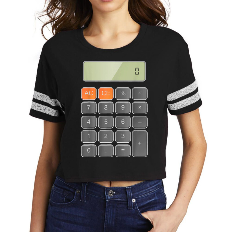 Cool Funny Calculator Party And Halloween Costume Scorecard Crop Tee by AnaMercedesContreras | Artistshot