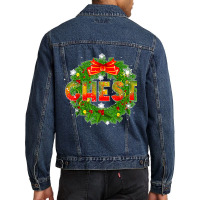 Chest Nuts Funny Matching Chestnuts Christmas Couples Nuts T Shirt Men Denim Jacket | Artistshot