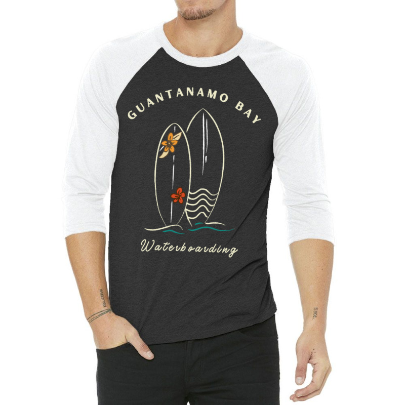 Waterboarding In Guantanamo Bay 3/4 Sleeve Shirt | Artistshot