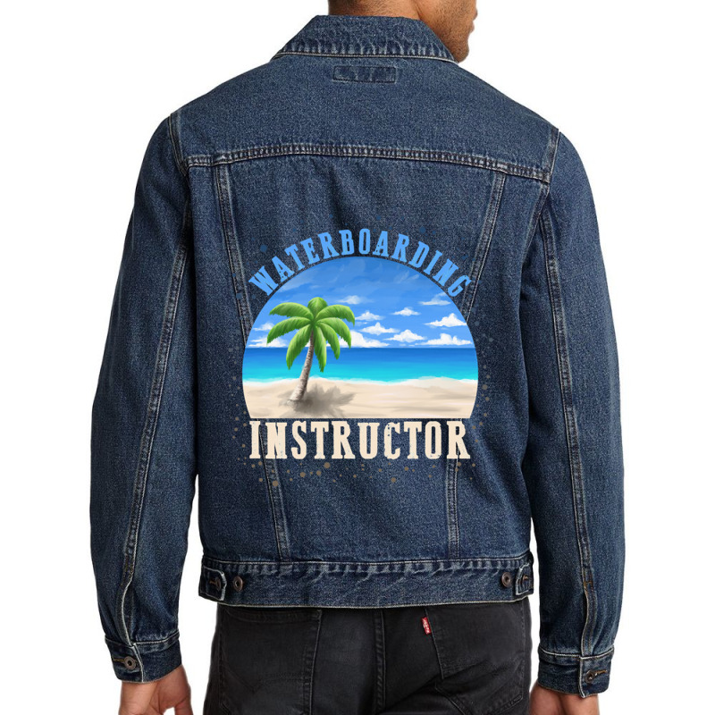 Waterboarding Instructor Guantanamo Bay Folter Lustiges Vintage Kuba H Men Denim Jacket | Artistshot