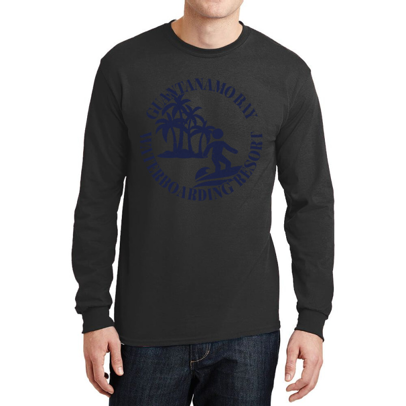 Waterboardingresort In Guantanamo Bay Tailliertes Long Sleeve Shirts | Artistshot