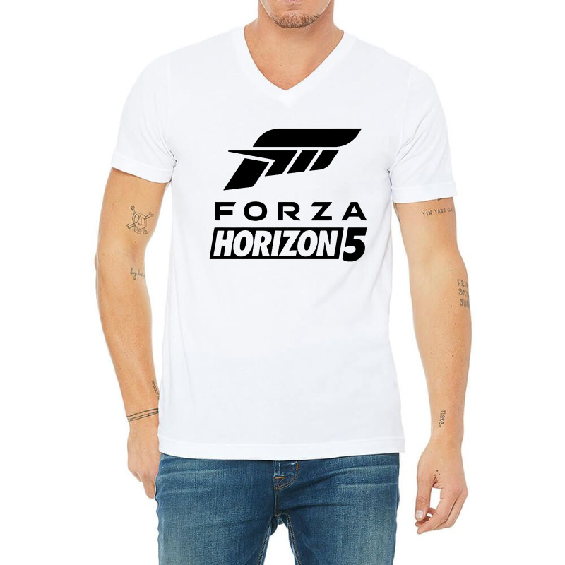 F O R Z A Video Game V-Neck Tee by Juice Tees | Artistshot