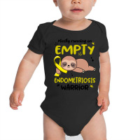 Endometriosis Awareness T  Shirt Mostly Running On Empty Endometriosis Baby Bodysuit | Artistshot