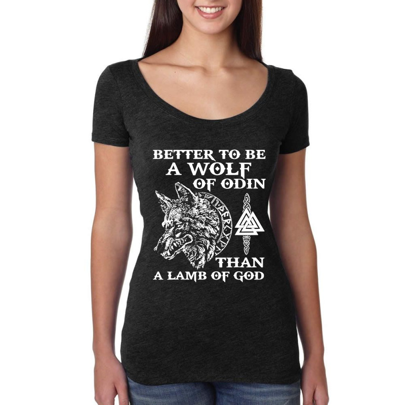 Wolf Of Odin Women's Triblend Scoop T-shirt by Gelica Hits | Artistshot