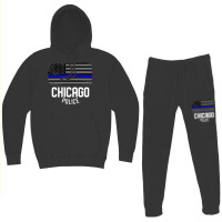 City Of Chicago Police Officer Illinois Policeman Hoodie & Jogger Set | Artistshot