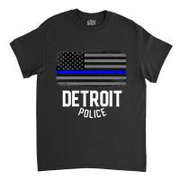 City Of Detroit Police Officer Michigan Policeman Classic T-shirt | Artistshot