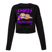 Eosinophilic Disorders Awareness T  Shirt Mostly Running On Empty Eosi Cropped Sweater | Artistshot