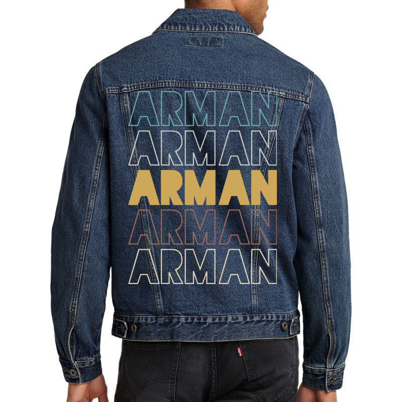 Arman Arman Arman Arman Arman Men Denim Jacket by Topseller | Artistshot