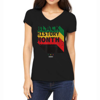 Black History Month  For Africa Lovers Music Vintage Retro Women's V-neck T-shirt | Artistshot