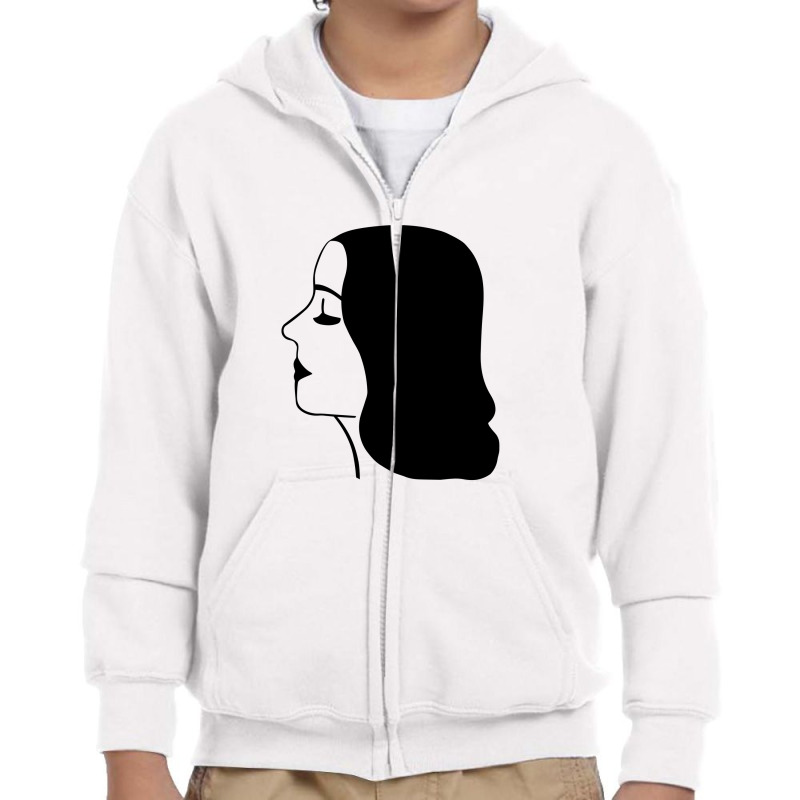 Beautiful Woman Youth Zipper Hoodie by pagersuek | Artistshot