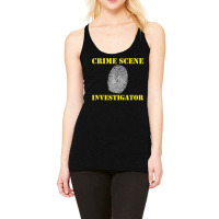 Crime Scene Investigator Fingerprint Detective Police Racerback Tank | Artistshot