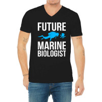 Future Marine Biologist Gift For Students Sea Life V-neck Tee | Artistshot