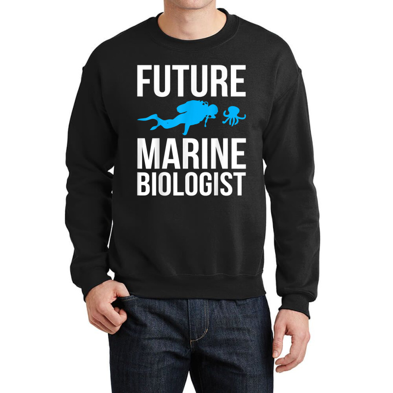 Future Marine Biologist Gift For Students Sea Life Crewneck Sweatshirt | Artistshot