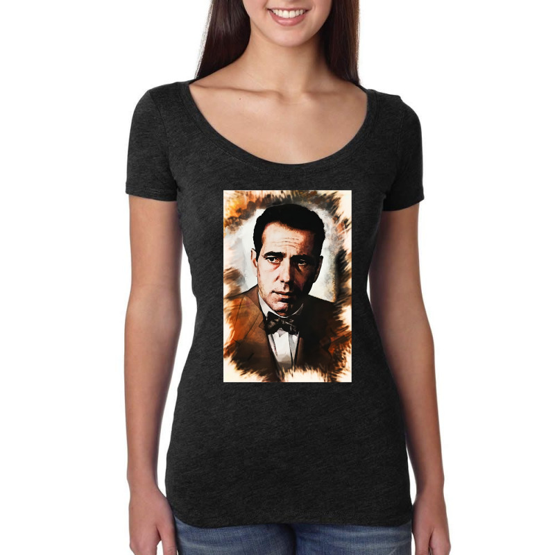 Graphic Picture Portrait Man Gifts Men Women's Triblend Scoop T-shirt by ArtistChaya | Artistshot