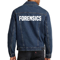 Forensics Crime Police Investigator Detective Policemen Duty Men Denim Jacket | Artistshot