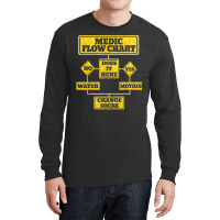 Medic Flow Chart Combat Medic Veteran Gift Long Sleeve Shirts | Artistshot