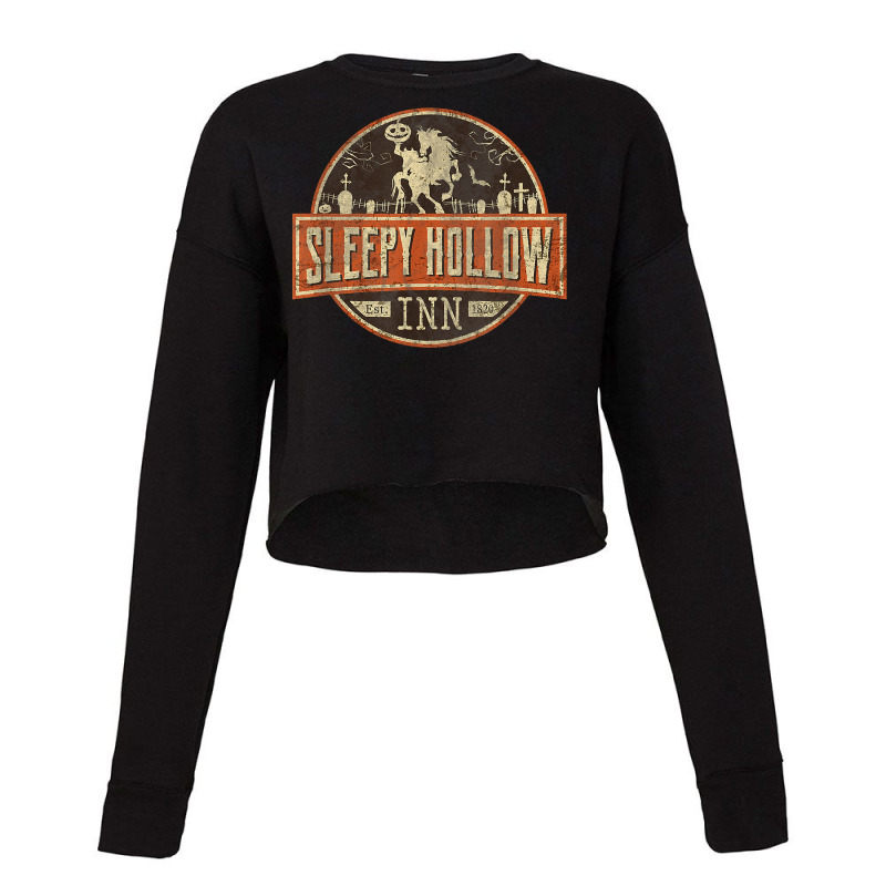 Sleepy Hollow Inn Halloween Headless Horseman Cropped Sweater by LilaFrancine | Artistshot