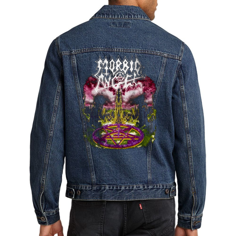 Morbid Angel Domination, Morbid Angel, Domination, Morbid Angel Vintag Men Denim Jacket by cm-arts | Artistshot