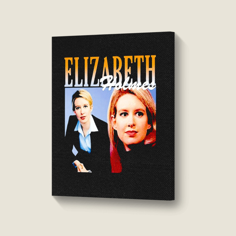 Elizabeth Holmes, Theranos Founder, Elizabeth Holmes And Theranos Foun Portrait Canvas Print | Artistshot