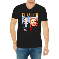 Elizabeth Holmes, Theranos Founder, Elizabeth Holmes And Theranos Foun V-neck Tee | Artistshot