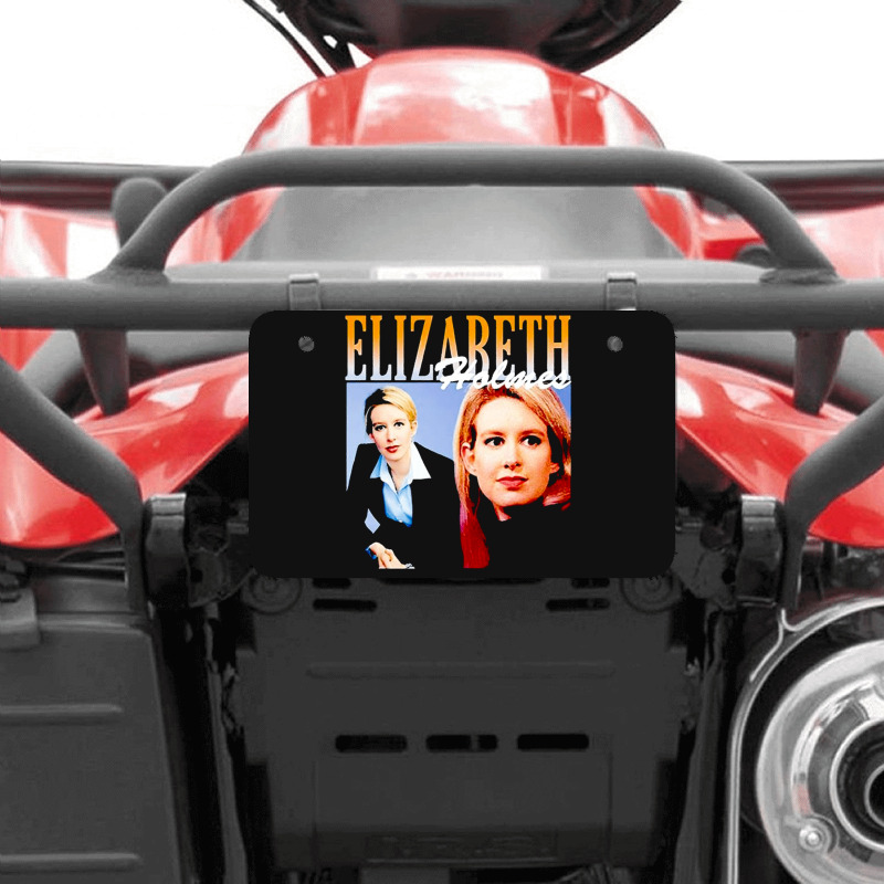 Elizabeth Holmes, Theranos Founder, Elizabeth Holmes And Theranos Foun Atv License Plate | Artistshot