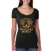 Amateur Mycologist With Questionable Morels, Amateur Mycologist With Q Women's Triblend Scoop T-shirt | Artistshot