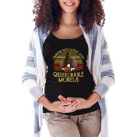 Amateur Mycologist With Questionable Morels, Amateur Mycologist With Q Maternity Scoop Neck T-shirt | Artistshot