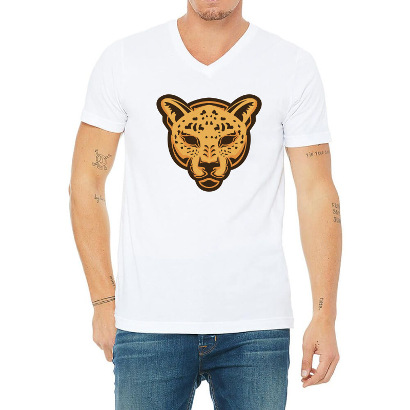 Jaguar Head V-Neck Tee by Jonz | Artistshot