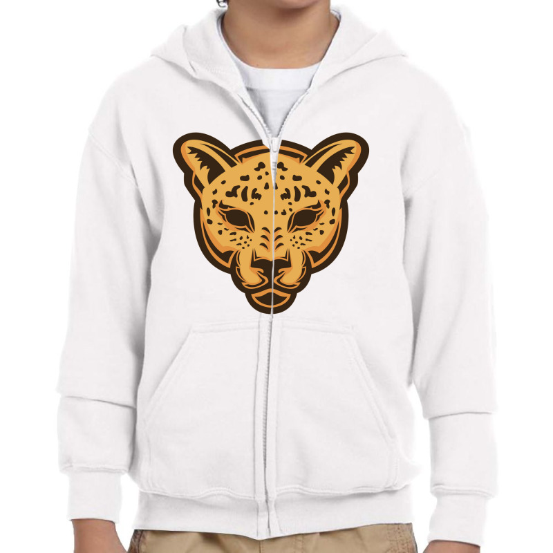 Jaguar Head Youth Zipper Hoodie by Jonz | Artistshot