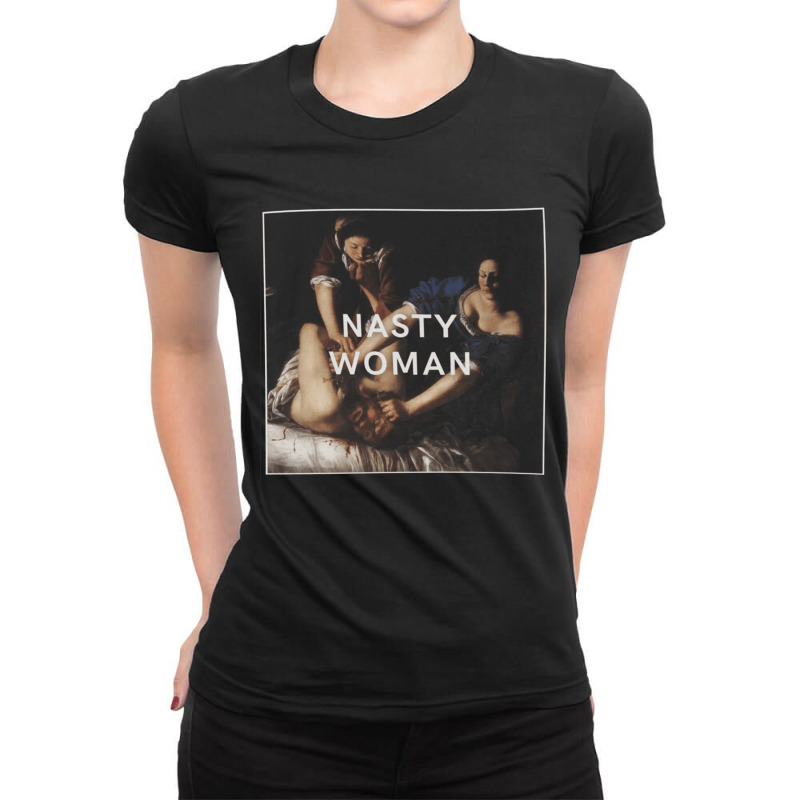 Judith Slaying Holofernes, Gentileschi, Judith Slaying, Holofernes, Ju Ladies Fitted T-Shirt by cm-arts | Artistshot