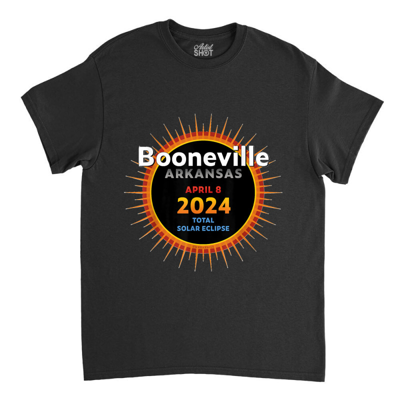 Booneville Arkansas Ar Total Solar Eclipse 2024  2  T Shirt Classic T-shirt by MilesDanialMayberry | Artistshot