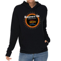 Booneville Arkansas Ar Total Solar Eclipse 2024  2  T Shirt Lightweight Hoodie | Artistshot