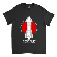 Starship Sn15 Mission To Mars Space Rocket X Raptor Launch Classic T-shirt | Artistshot