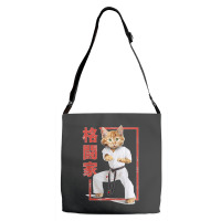 Cat Karate Player , Cat Samurai , Japanese Style T Shirt Adjustable Strap Totes | Artistshot